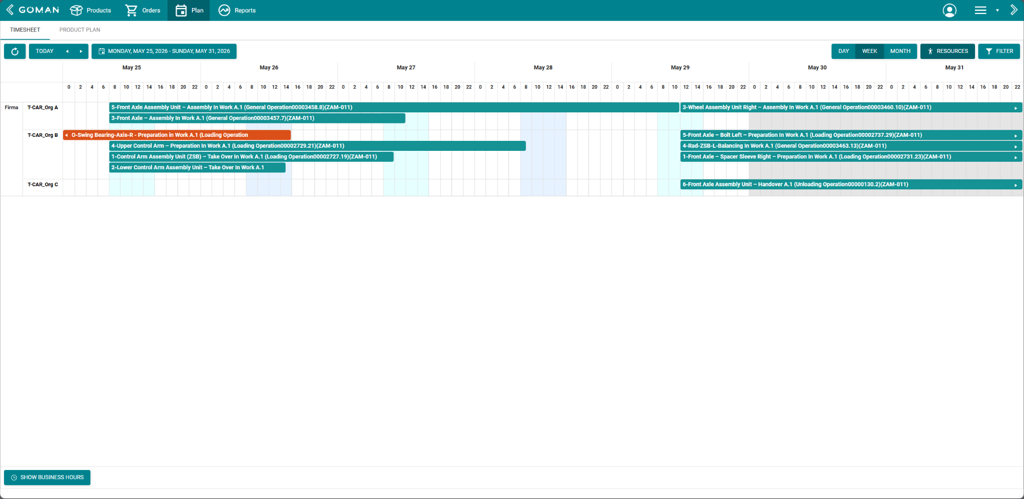 GOMAN Planning application screenshot